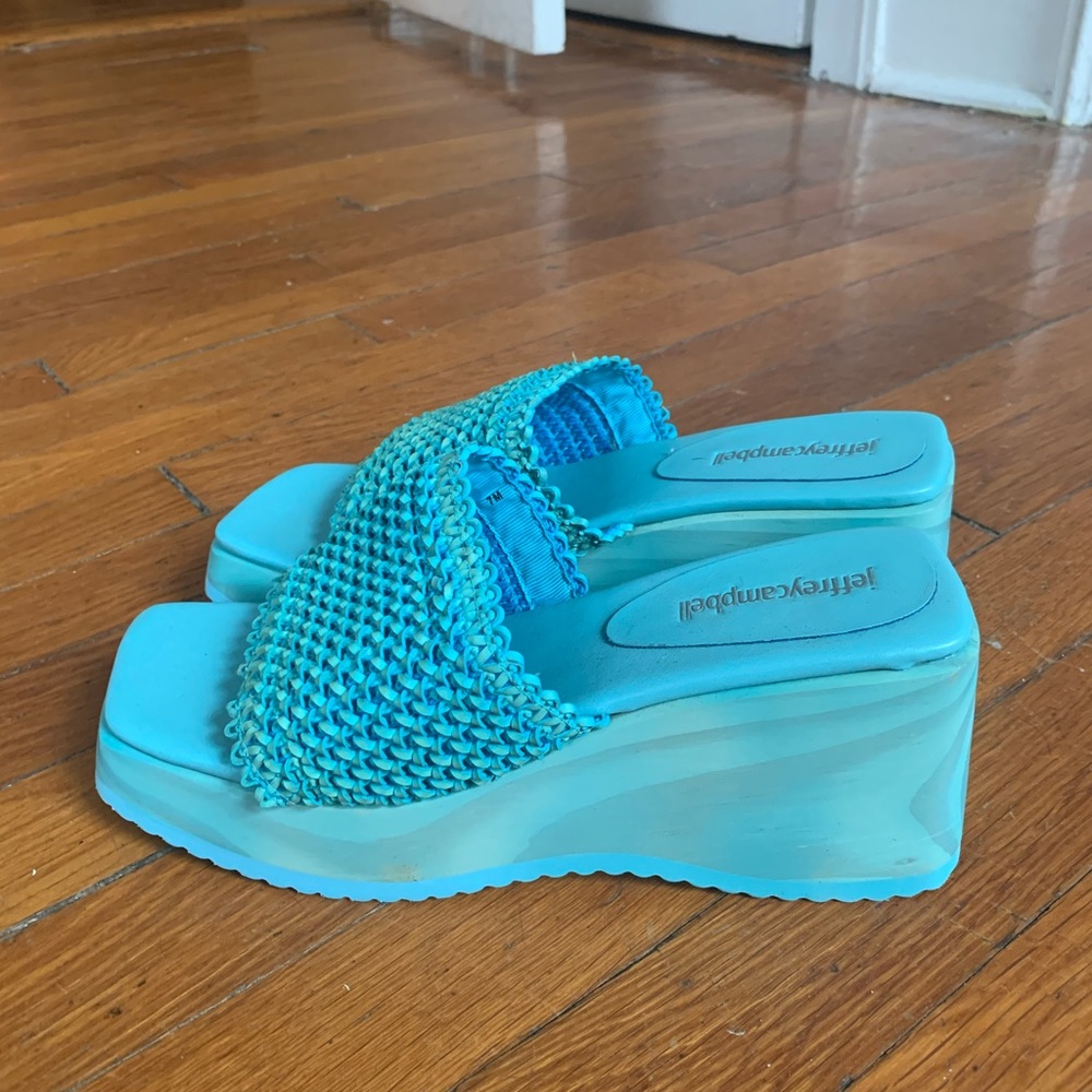 Jeffrey Campbell, size 7, light turquoise